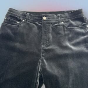 JONES NEW YORK Women’s 12 Black Velour Pant